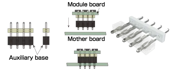 Press fit with auxiliary base photo